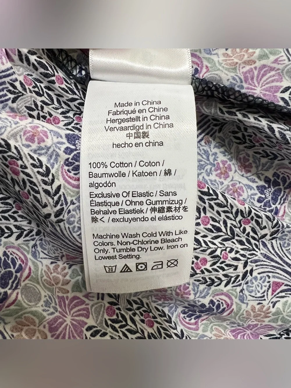 J. Crew Liberty Fabric Smocked Square Neck Puff Sleeve Floral Peplum Top Large